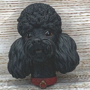 Vintage Bossons Black Poodle Dog‎ Head Wall Hanging 1968 Congleton England
